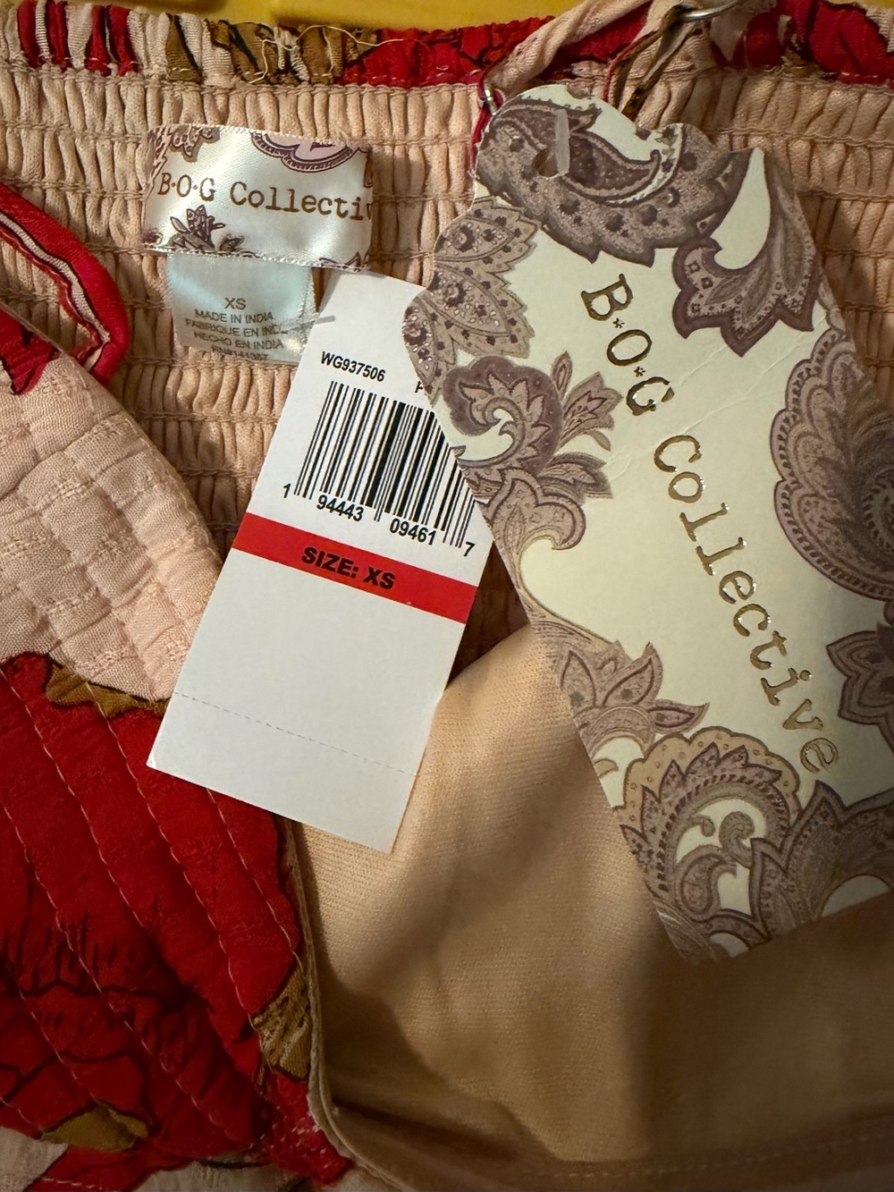 B.O.G Collective DANCING QUEEN RED FLORAL BRA CUP MINI DRESS - Picture 2 of 3